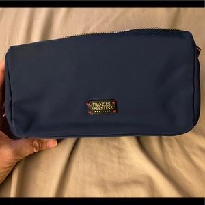 Frances Valentine Navy Nylon makeup phone bag